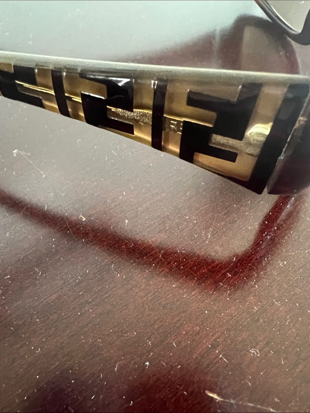 Fendi dark brown FF Logo Sunglasses with Black Case - Picture 4 of 4